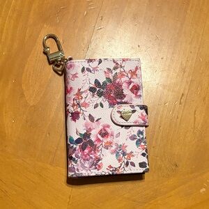 Betsey Johnson Black Card Holder with Gold Accents